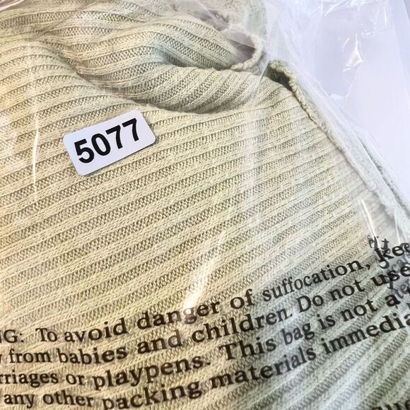 Free People Shirt Womens Small Waffle Knit long Sleeve Green Oversized Tunic - Picture 10 of 10